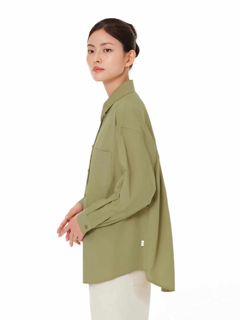 Comfort Fresh Oversized Long Sleeve Shirt