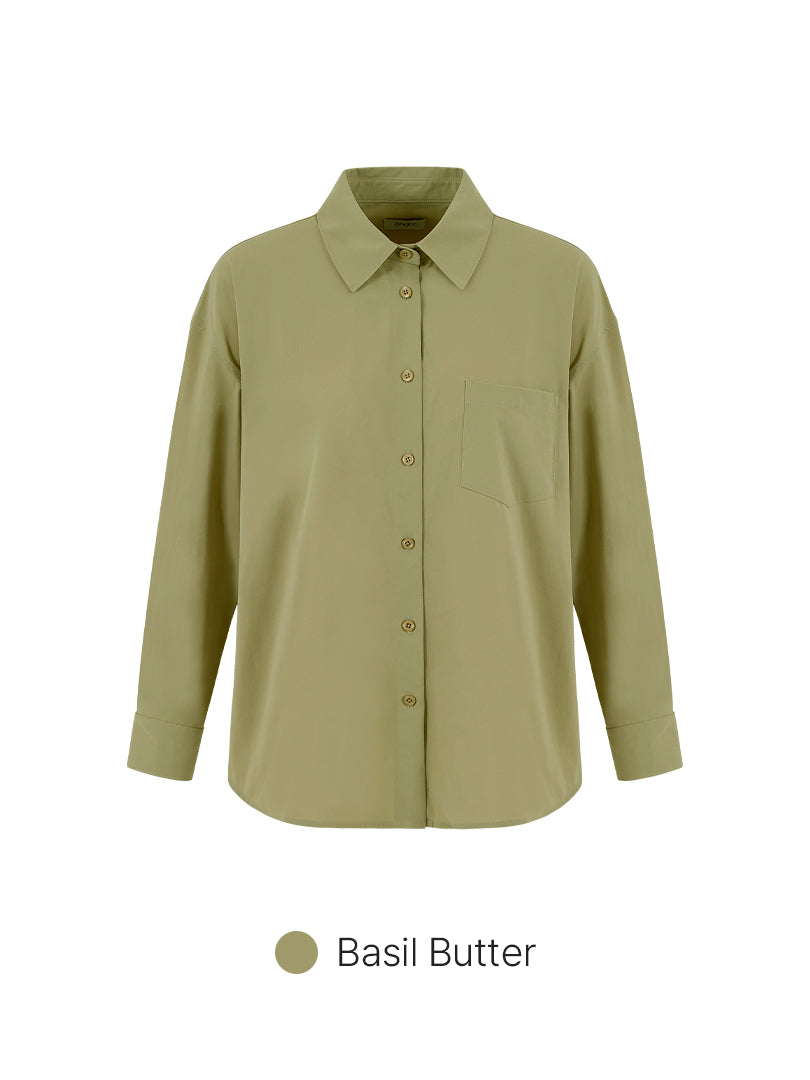 Comfort Fresh Oversized Long Sleeve Shirt