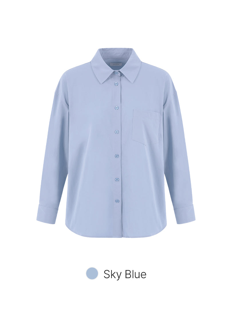 Comfort Fresh Oversized Long Sleeve Shirt