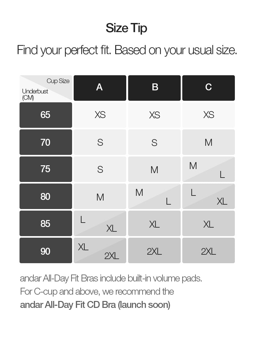 [5 SET] All-Day Fit Bra (Hook & No-hook)