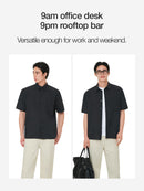 Men's linen-like Short Sleeve Shirt