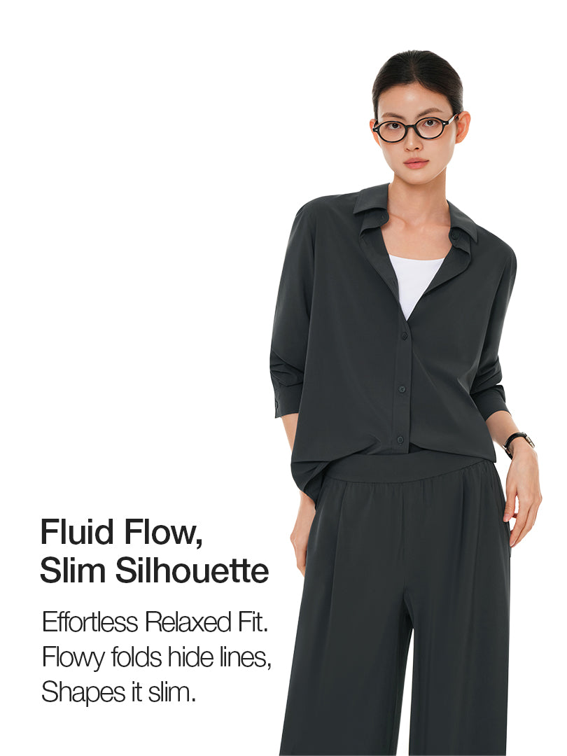 [SET] icefluid Wide Pants & icefluid Relaxed Fit Shirt