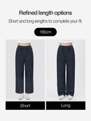 Ice airdenim Elastic Waist Wide Jeans