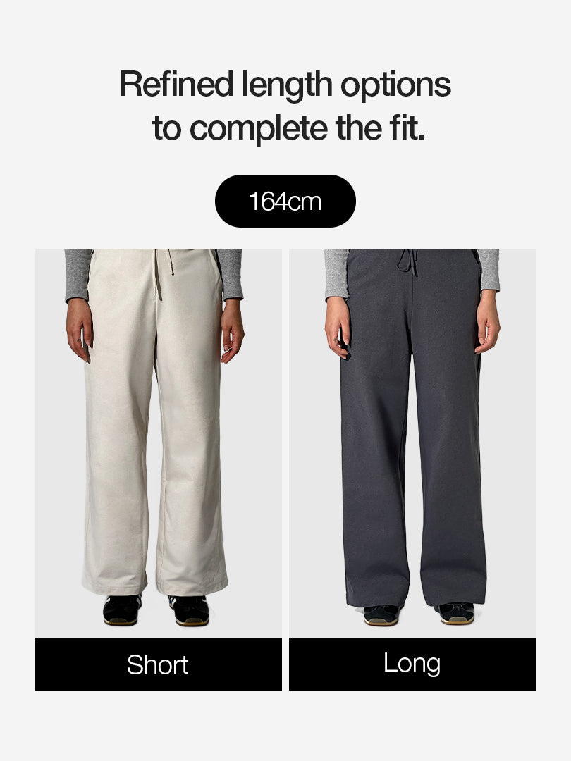 [2 SET] Airy Fit Wide Pants