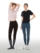 [2 SET] Airywin Signature Ankle Length Leggings