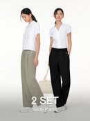 [2 SET] Freshmove Wide Pants