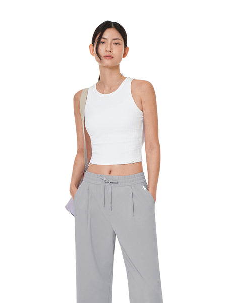 ribbed Cropped Tank Top