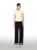 [SET] Airywin Wide Pants & Short Sleeve