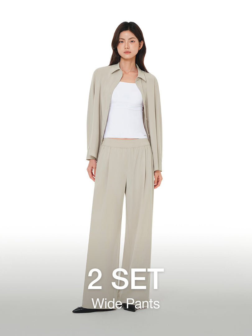 [2 SET] icefluid Wide Pants