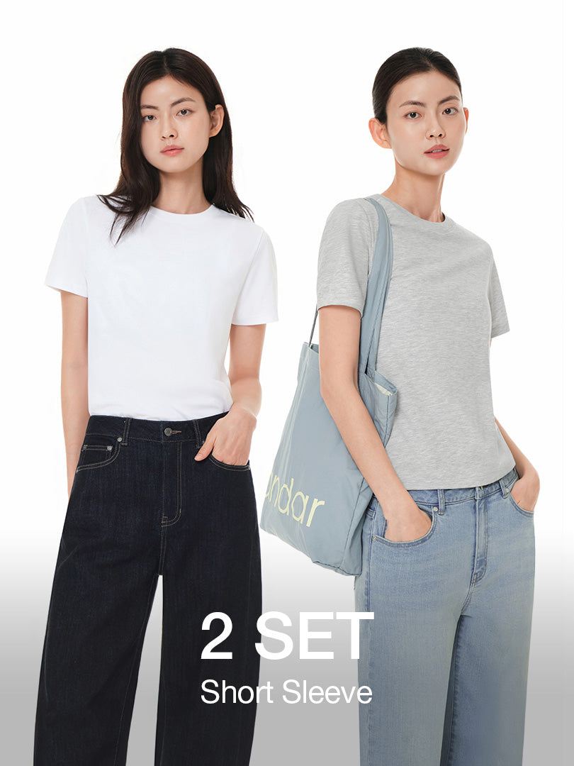 [2 SET] Authentic Standard Fit Short Sleeve