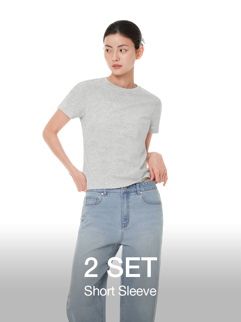 [2 SET] Authentic Standard Fit Short Sleeve