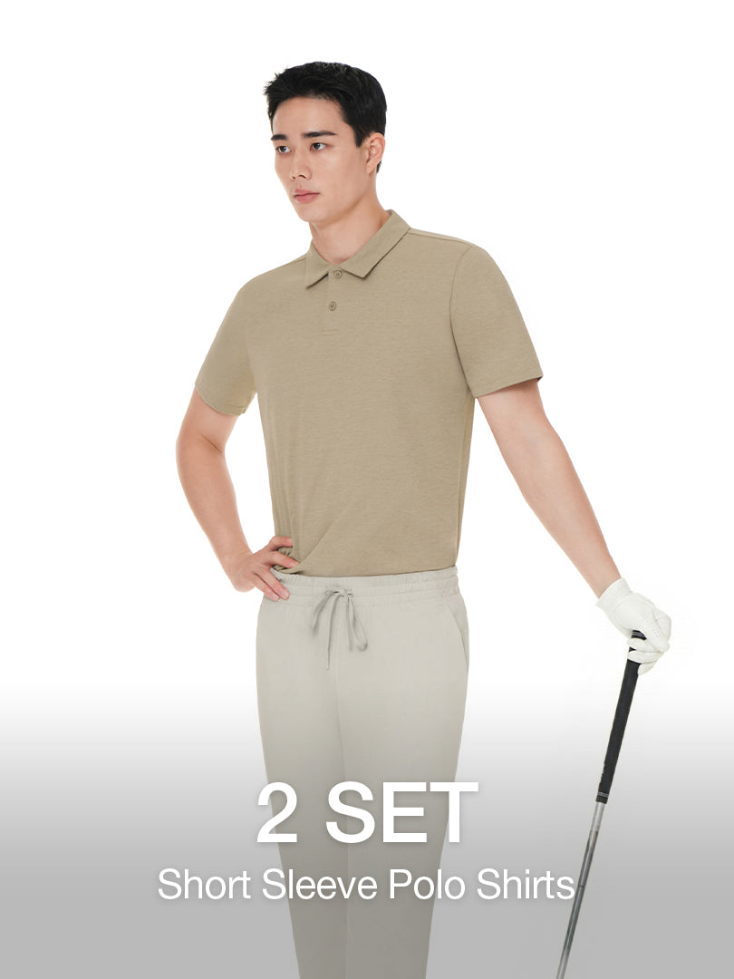 [2 SET] Men's NEW airyfit Short Sleeve Polo Shirt