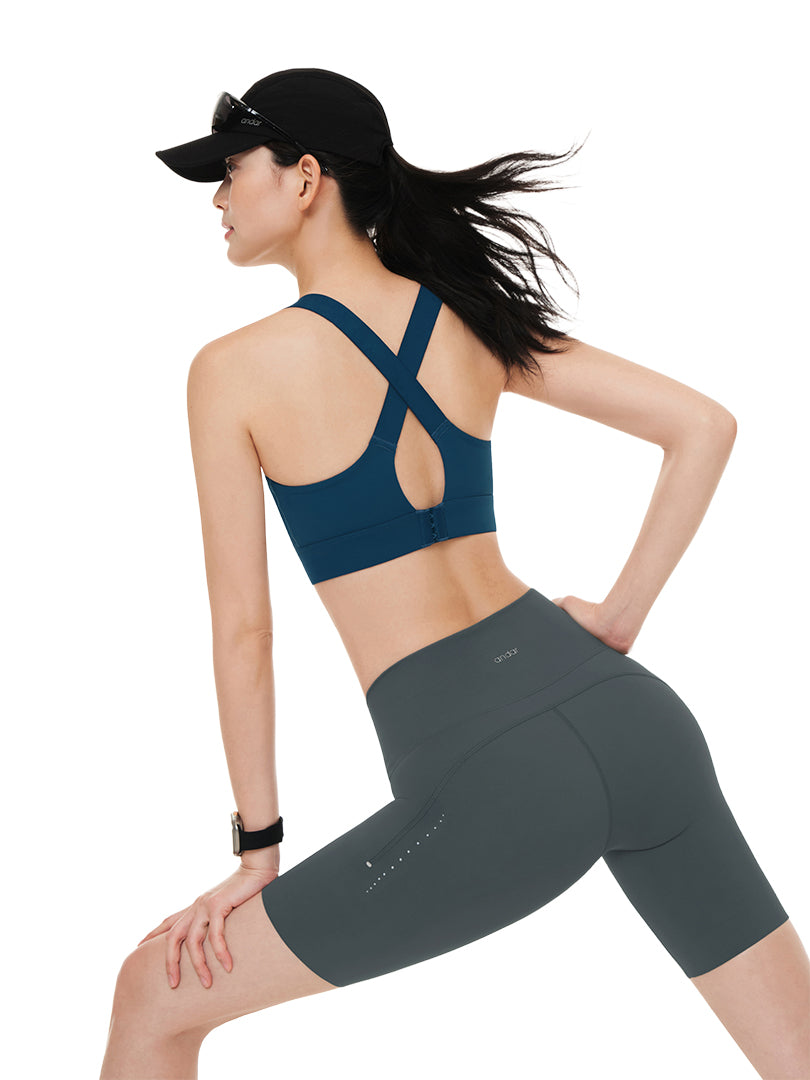 Running High Support Bra (Molded Cup, Hook & Eye)