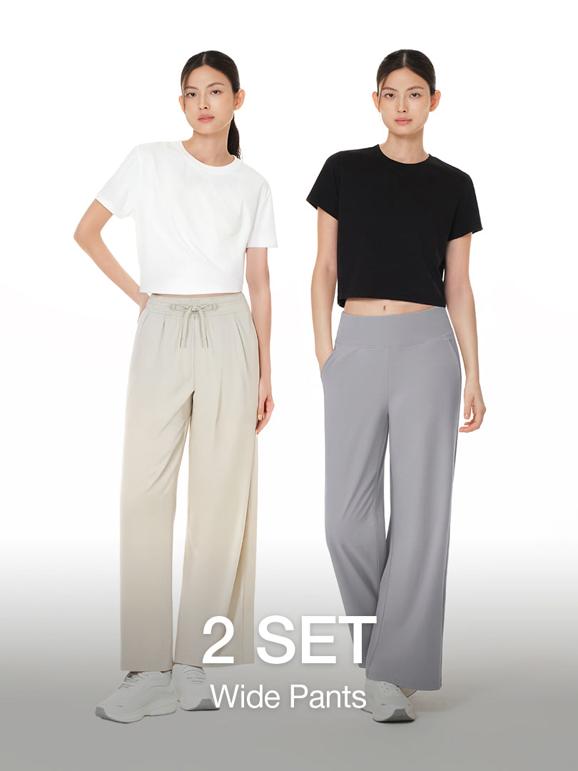 [2 SET] Airst & Airywin Wide Pants