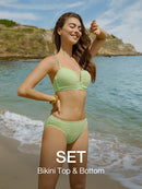 [SET] V Cut Bikini Top & Bottom