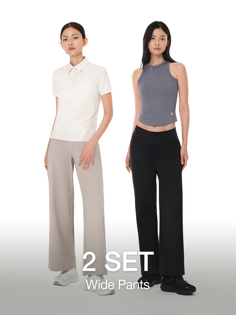 [2 SET] Airywin Wide Pants