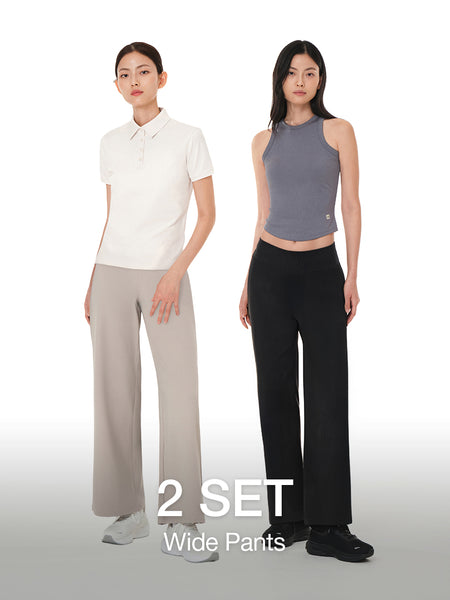[2 SET] Airywin Wide Pants