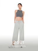 [2 SET] airyfit Wide Cropped Pants