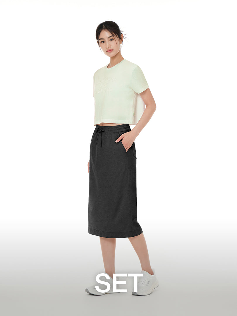 [SET] Airy Fit Skirt & Cropped Top