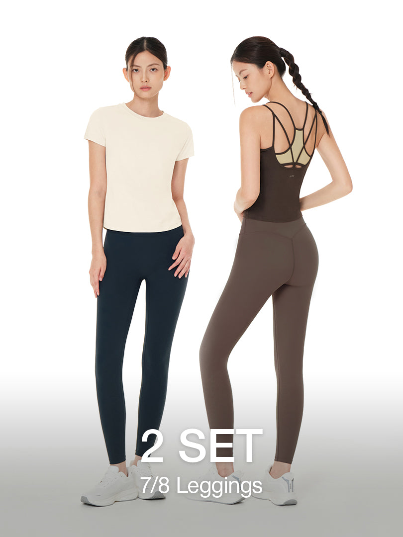 [2 SET] Airywin Signature 7/8 Leggings