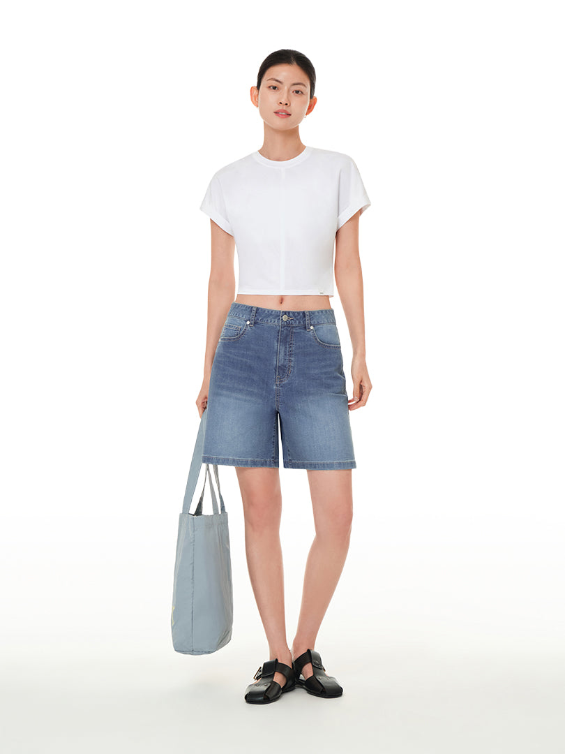 Ice Airdenim Shorts (Knee Length)
