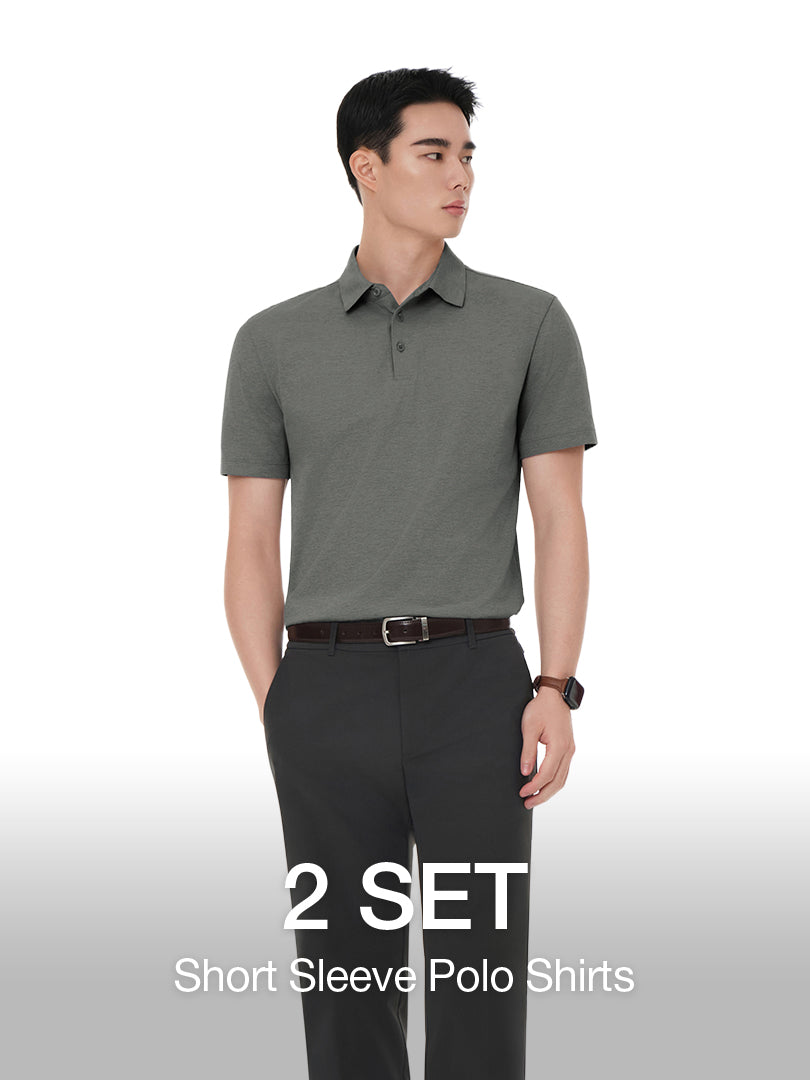 [2 SET] Men's airyfit Short Sleeve Polo Shirt