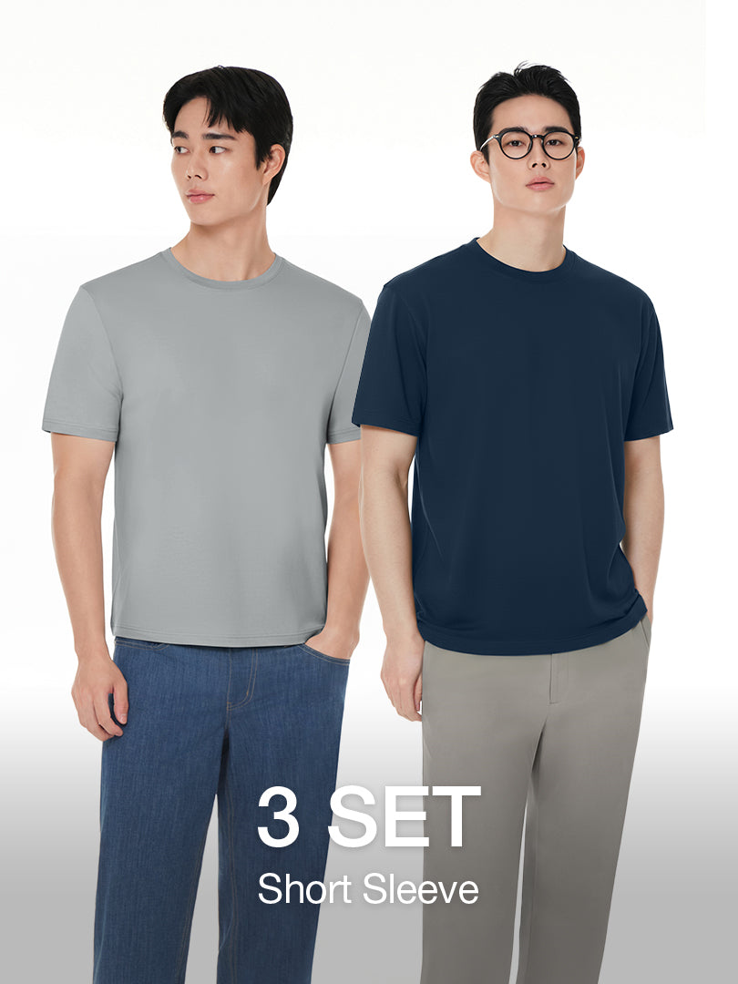[3 SET] Men's Coolrise Short Sleeve