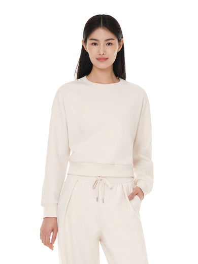 Mildmooth Oversized Fit Cropped Sweatshirt
