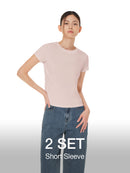 [2 SET] airyfit Slim Fit Short Sleeve