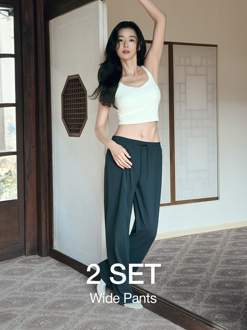 [2 SET] freshmove Wide Pants
