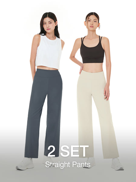 [2 SET] Airywin Straight Pants