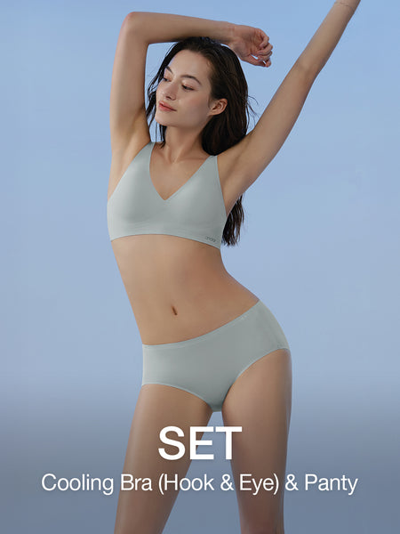 [SET] All-Day Fit Cooling Bra (Hook & Eye) & Panty