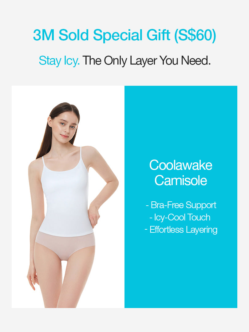 [3 SET] All-Day Fit Bra (Hook & No-hook) & FREE ICE Camisole