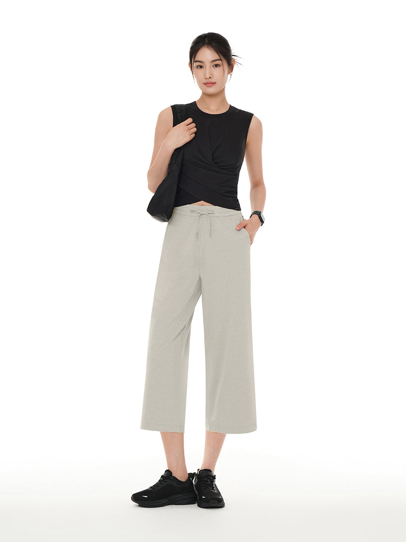 Airy Fit Wide Cropped Pants