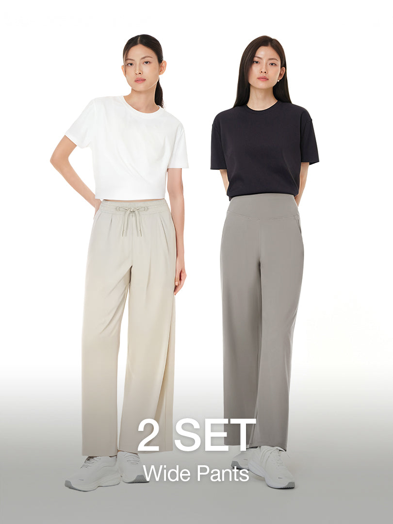 [2 SET] Airst & Airywin Wide Pants