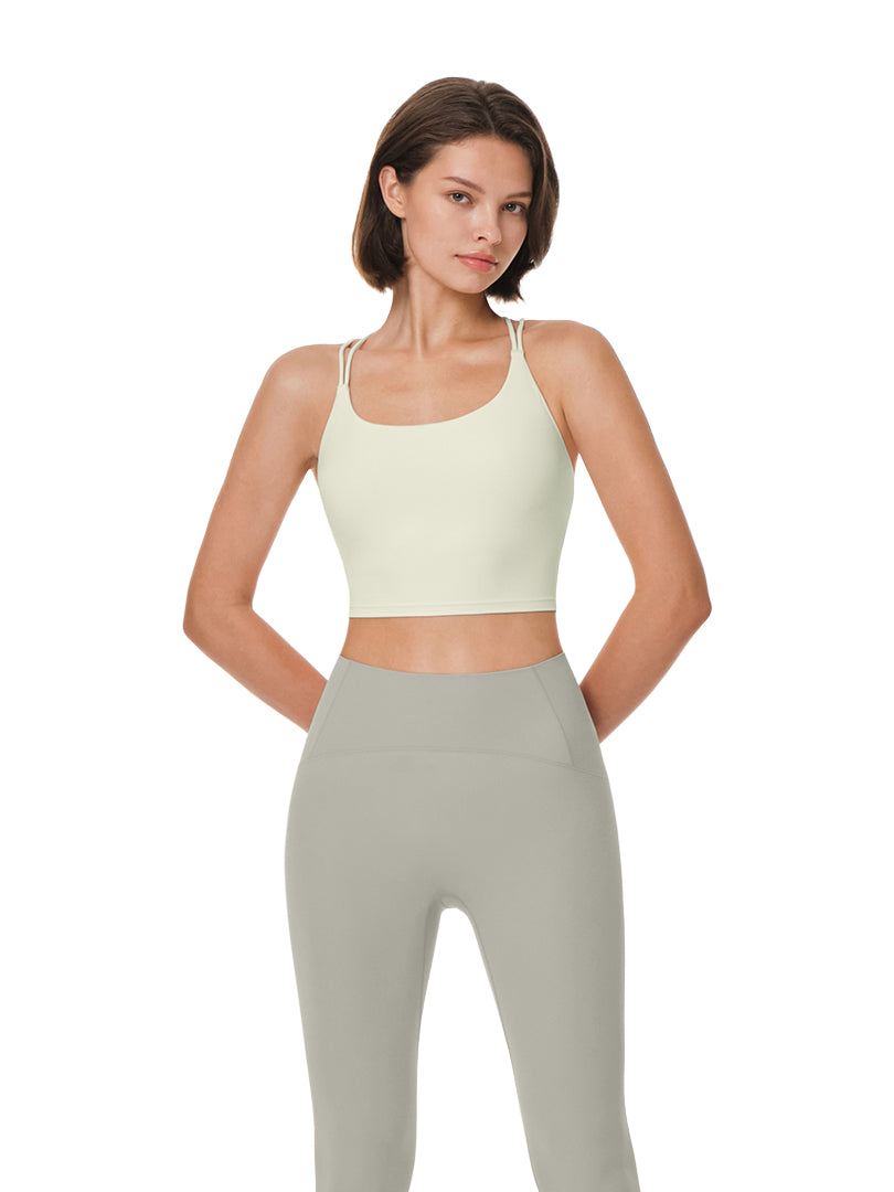 [2 SET] Softension Cross Back Longline Bra