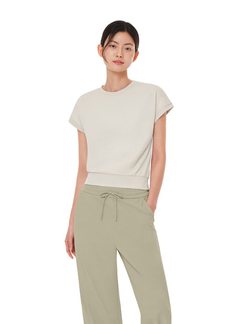 airy fit Short Sleeve Sweatshirt