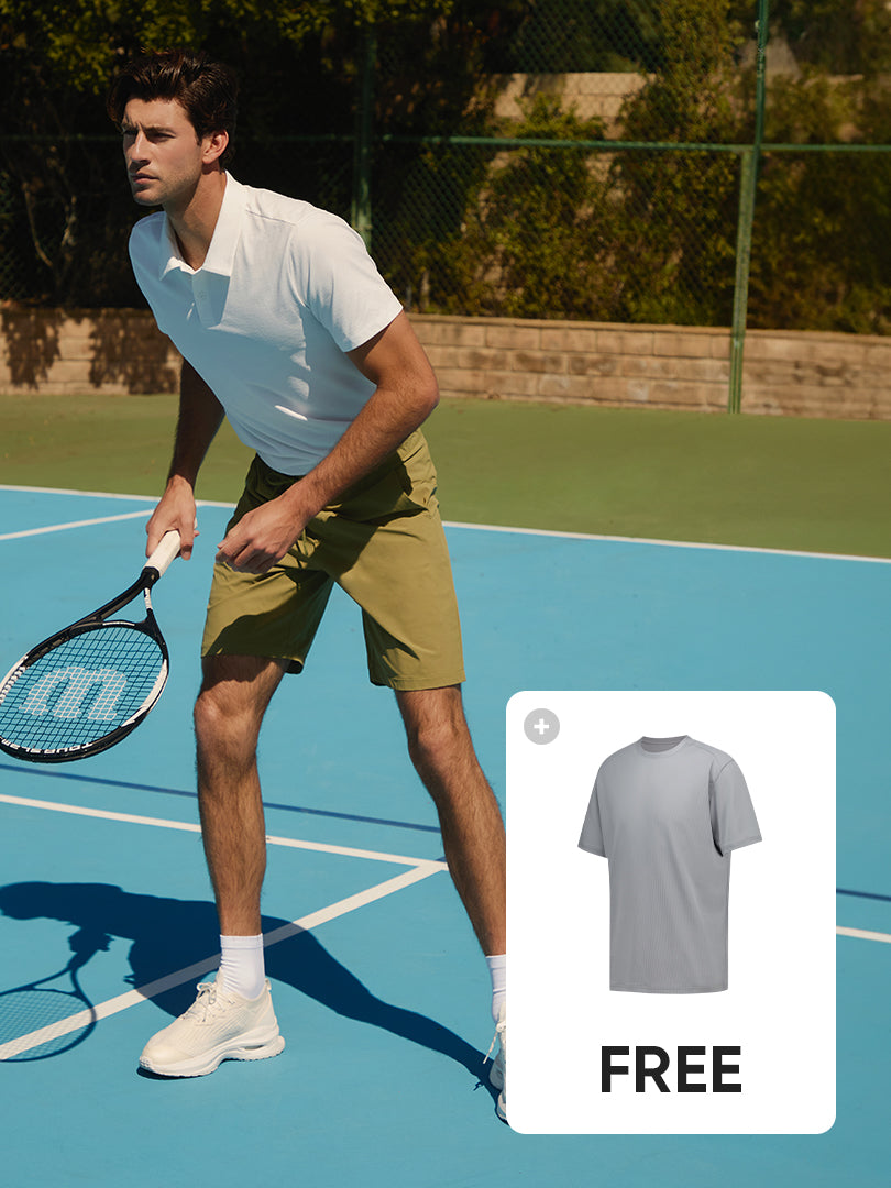 Men's Airst Shorts (Knee Length) with Mesh Tee Gift