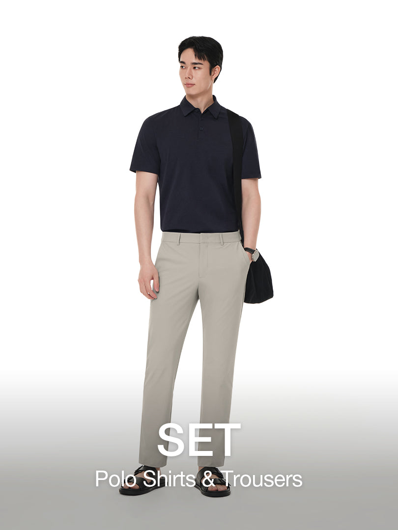 [SET] Men's airyfit Short Sleeve Polo & Pants