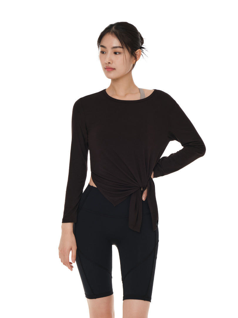 [OUTLET] Side Slit Long Sleeve