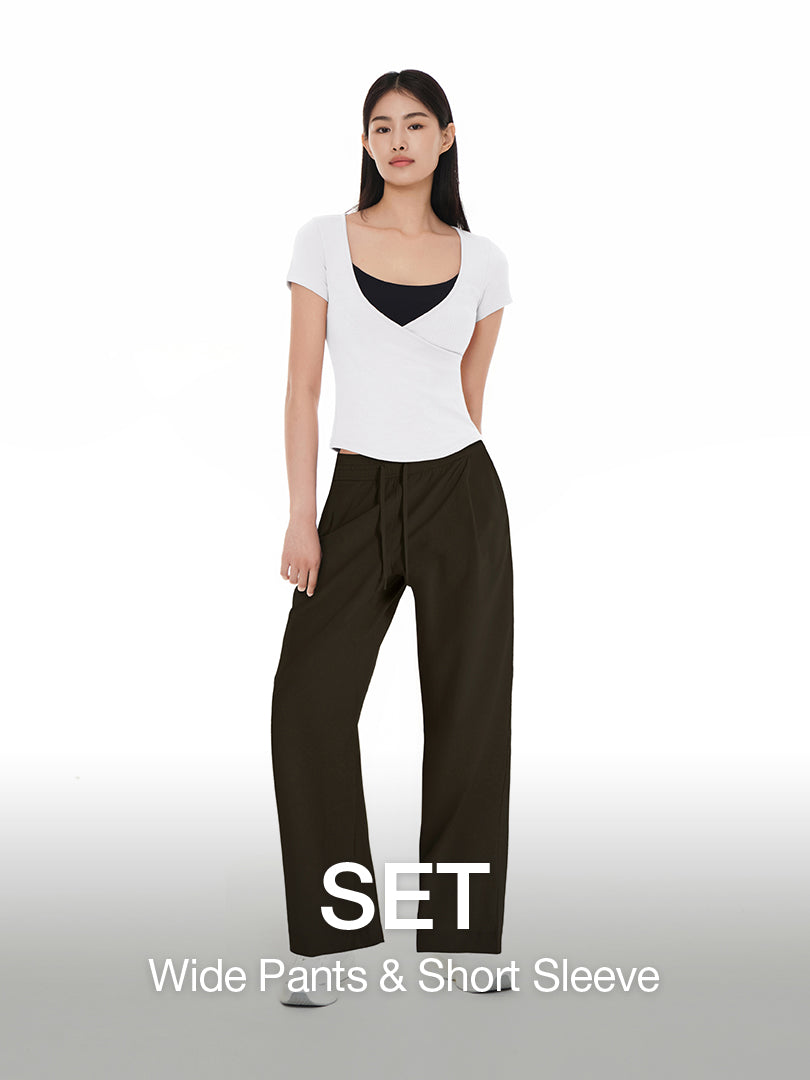 [SET] Airst Wide Pants & Short Sleeve