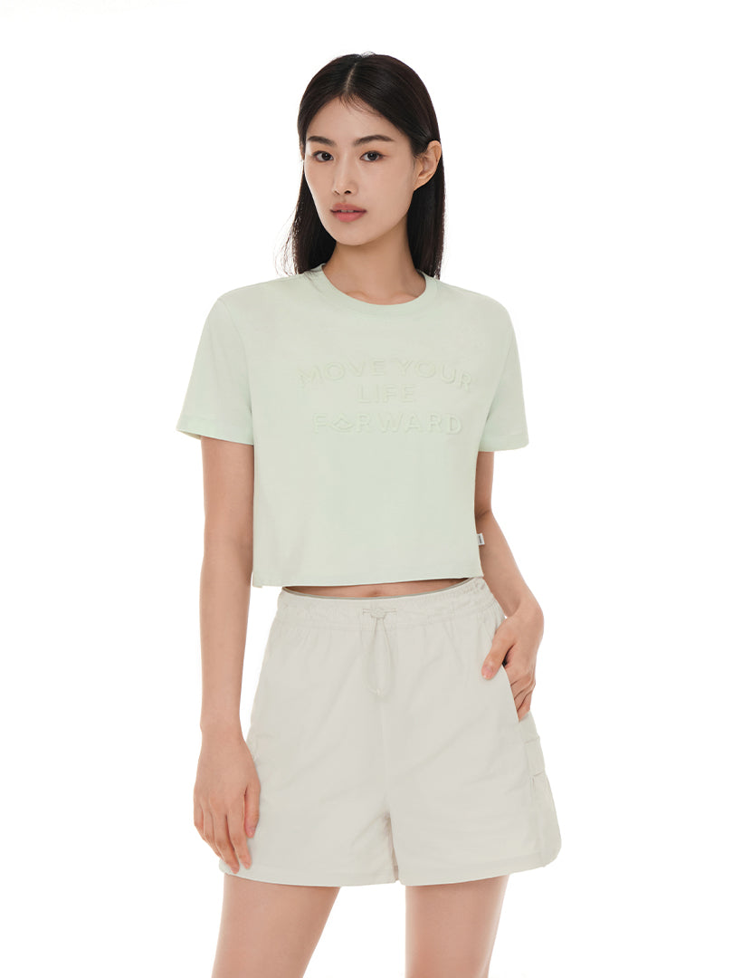 Airessential Move Your Life Forward Cropped Short Sleeve