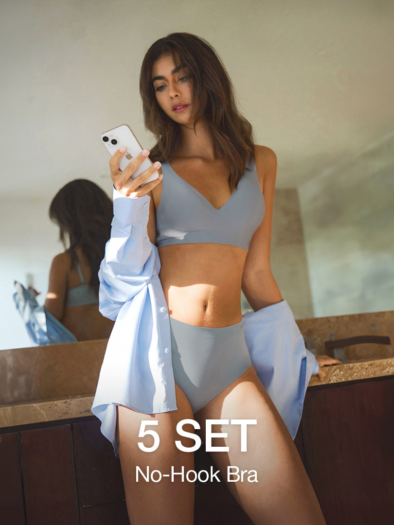 [5 SET] All-Day Fit Bra (Built-In Pads)