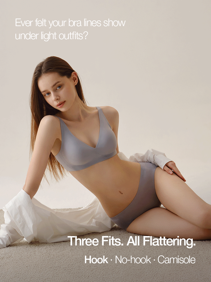 [2&1] All-Day Fit Bra (Hook & No-hook) & Camisole