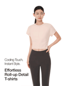 Cotton Roll-Up Short Sleeve Cover-Up
