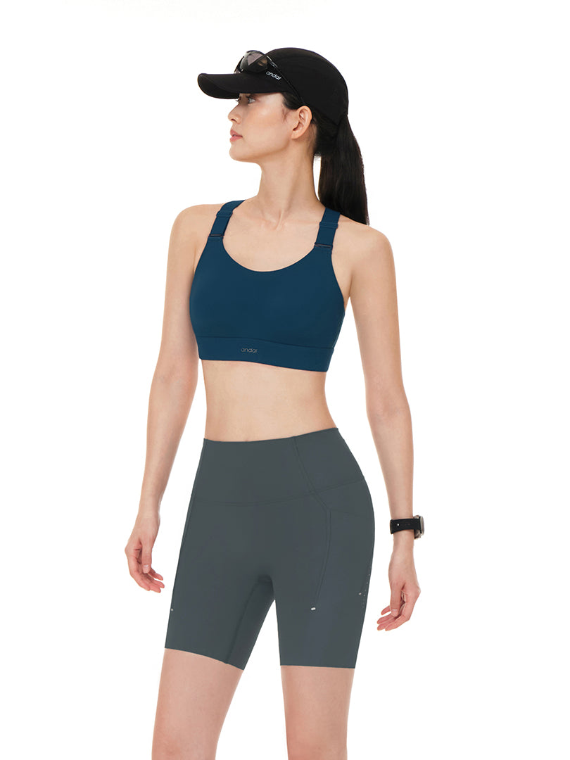 Running High Support Bra (Molded Cup, Hook & Eye)