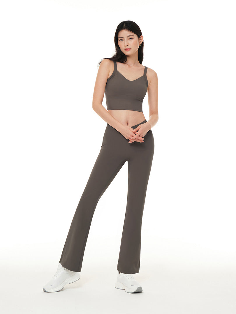 Airywin Pinstripe Flare Leggings (Long)