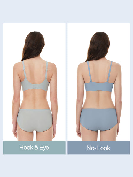 [2 SET] All-Day Fit Cooling Bra (Hook & Eye · No-Hook)