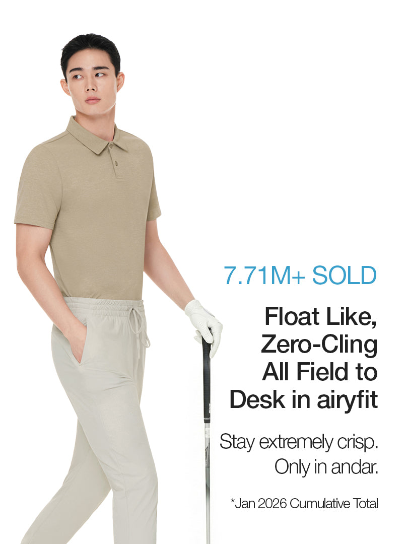 [2 SET] Men's NEW airyfit Short Sleeve Polo Shirt