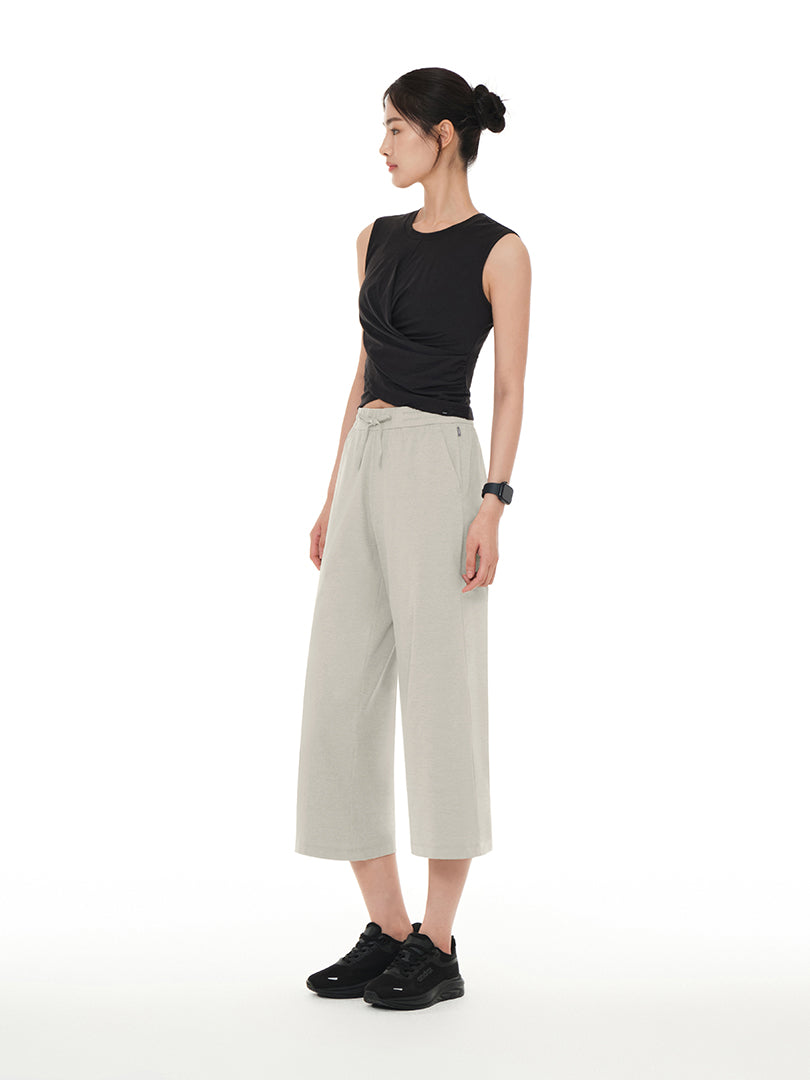 Airy Fit Wide Cropped Pants